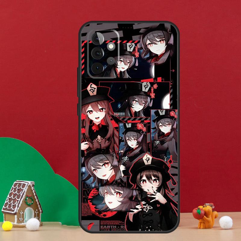 Чехол Hu Tao Genshin Impact для Samsung Galaxy A17 A06 A16 A56 A36 A54 A34 A14 A52 A32 A13 A23 A33 A53 A15 A35 A55