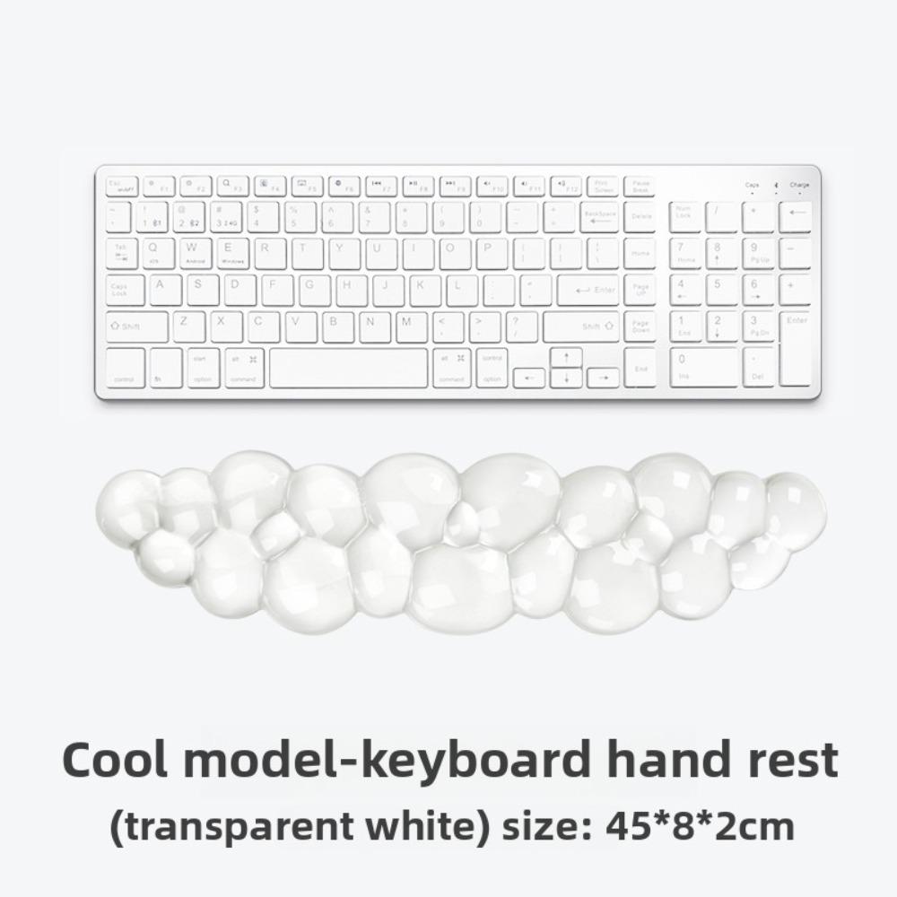Transparent Keyboard Wrist Rest Cloud Shape Wrist Pad Portable Silicone Wrist Support Gamer
