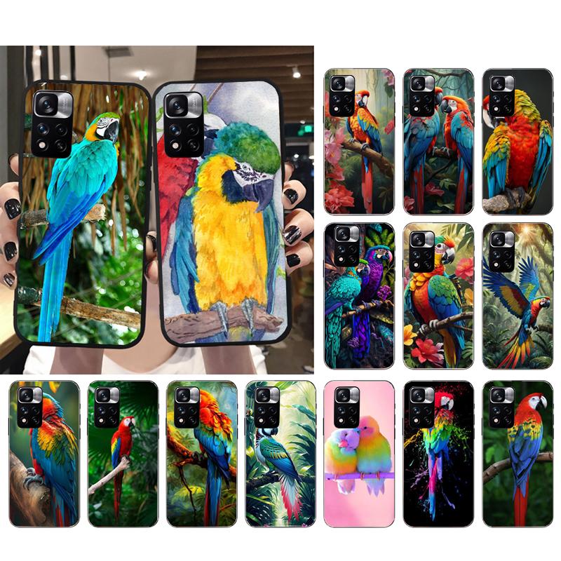 Чехол для телефона с изображением попугая ара для Xiaomi Redmi note 13 12 Pro 11S 11 10 Pro 10S 12S Redmi 10 13C 9C