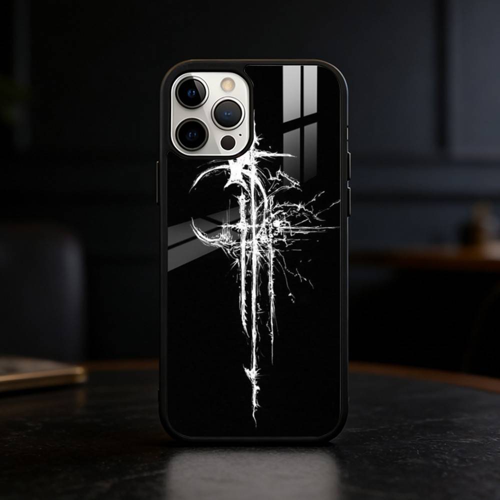 Готический Кибер Сигил Глаза Черепа Чехол для Телефона для iPhone 17/16/15/14/13/12/Plus/Pro/Max с Поддержкой Магнитной Беспроводной Зарядки