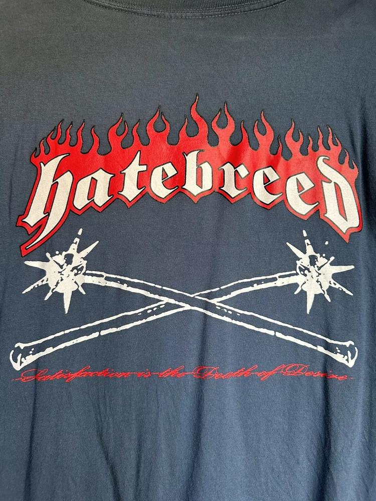 Hatebreed Satisfaction Is The Death Of Desire Футболка Полный Размер S-5XL Унисекс Футболка