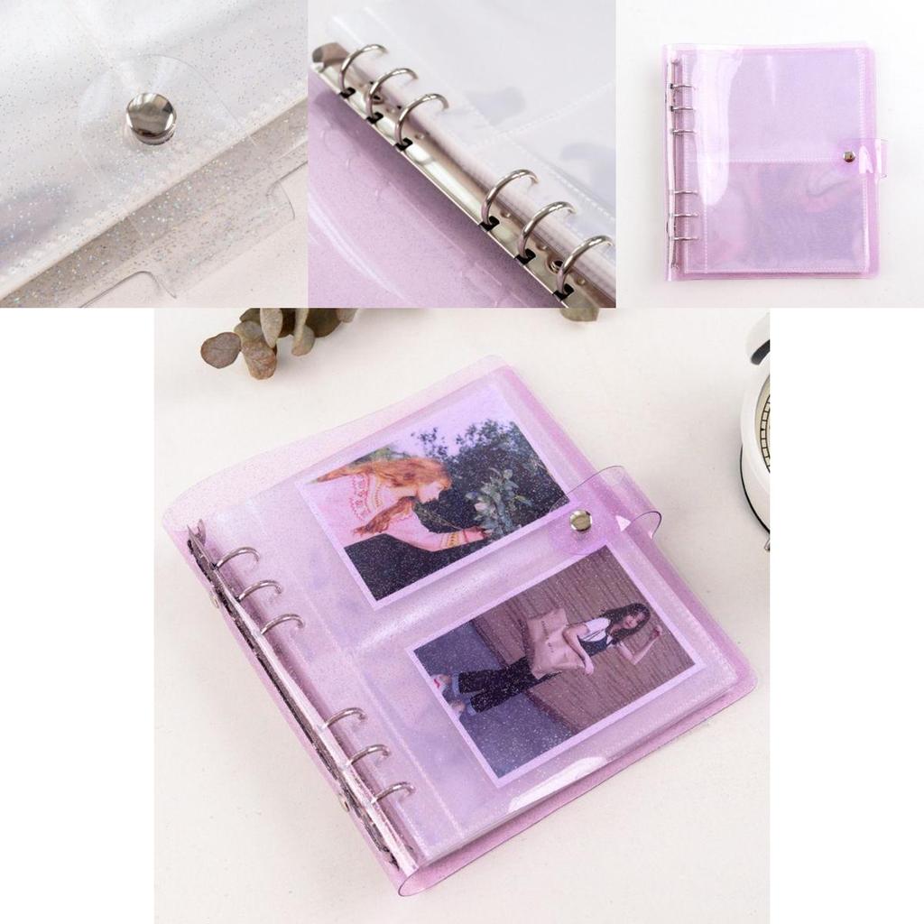 Big Capacity 6hole Photo Album With Glitter Pp Cover For Weddings And Celebrations
