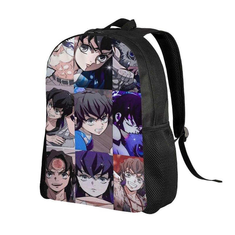 Hashibira Inosuke Anime Backpack Cartoon Travel Bags 3D Printed Casual Daypacks-SYS735