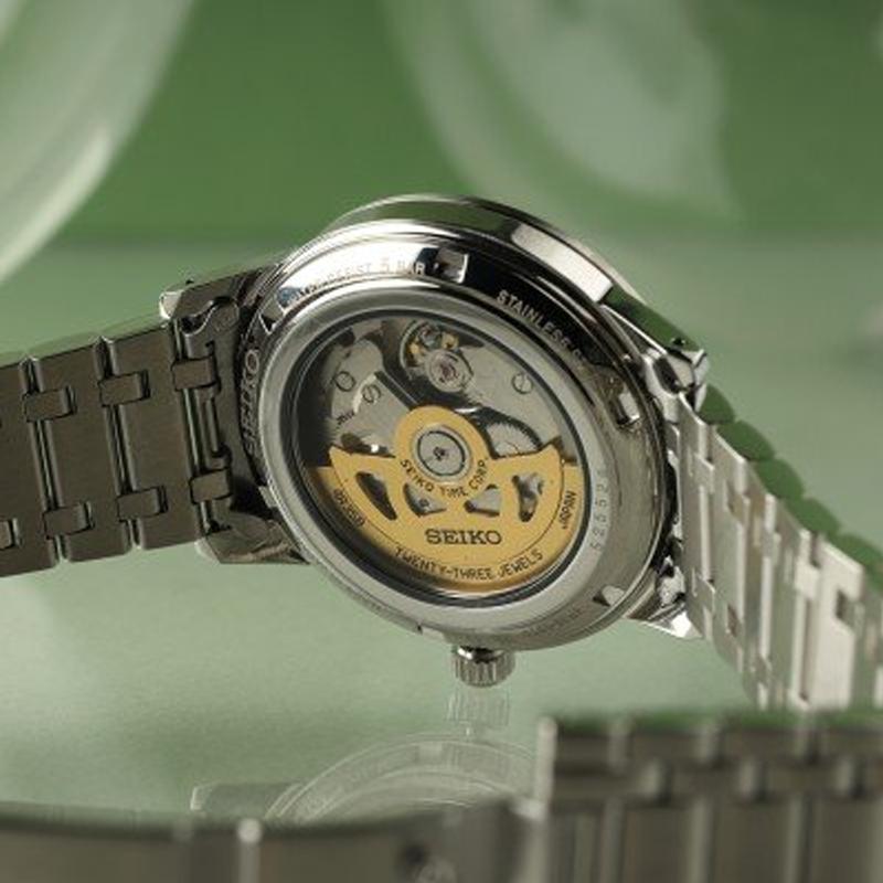 Seiko Presage 50м Водонепроницаемые Автоматический Механический Механизм Стальной Ремешок Часы 39.5мм SRPL71J1