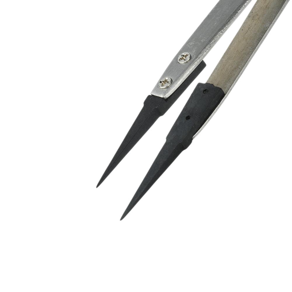 ESD-Safe Precision Tweezers Anti-Static Sanding Tweezers ,Repair Tools for Electronics Jewelry and Small Digital Appliances