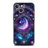 Красивый стеклянный чехол-крышка с изображением Солнца и Луны для iPhone 17 16 15 14 13 12 Pro Max 11 Pro Max 17 AIR Plus Ударопрочный мягкий ТПУ корпус