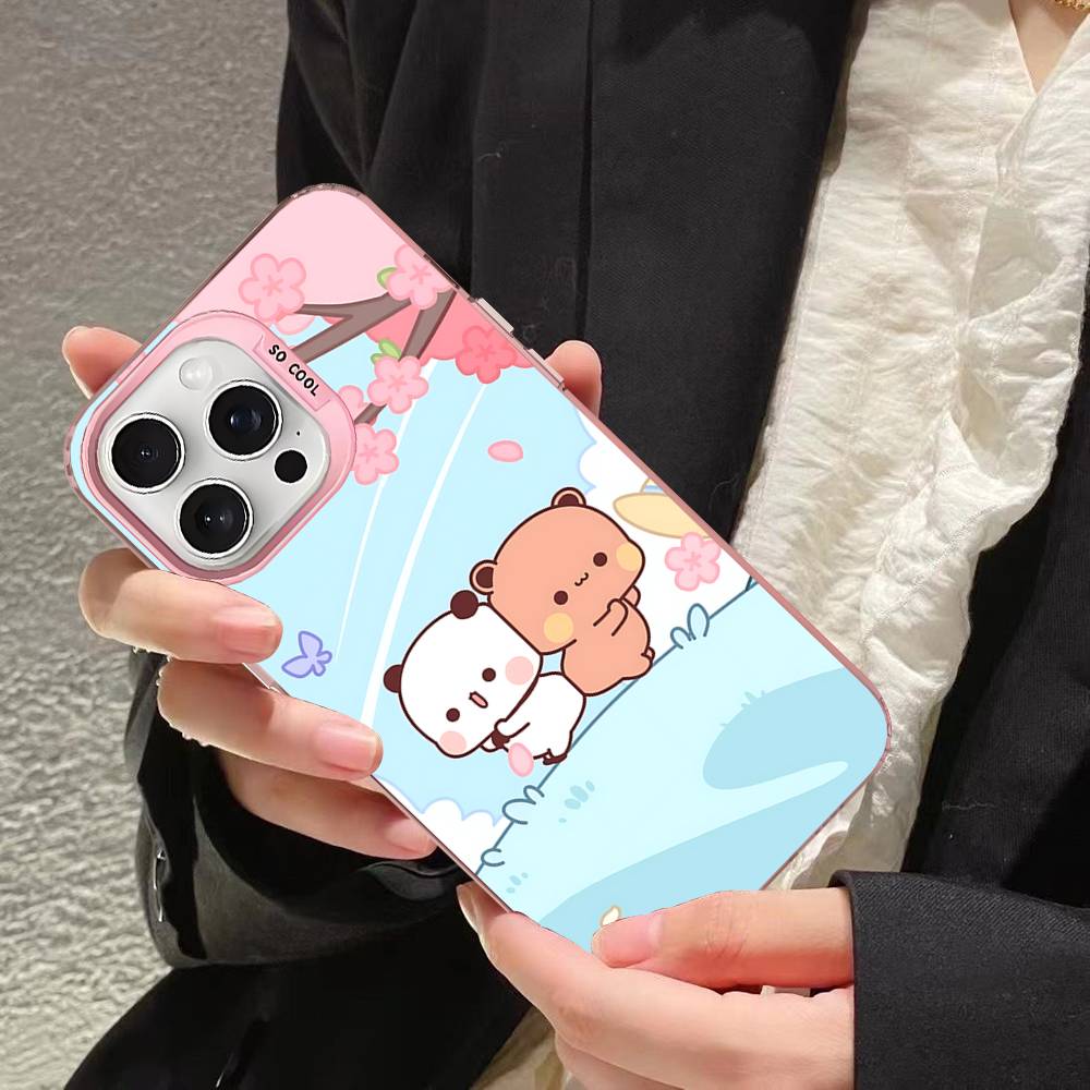 Милый Чехол для Телефона Bubu Dudu Для IPhone 17 16 15 14 11 12 13 Pro Max Pro Plus Цветной Серебристый Чехол