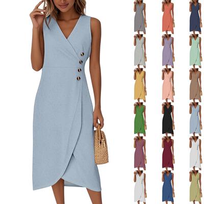 Пляжные платья для женщин, весна-лето, элегантное платье с V-образным вырезом и цветочным принтом в стиле бохо, струящееся гавайское платье макси с рюшами