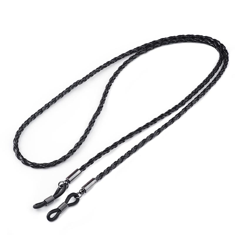 Thick Twist Sunglasses Leather Rope Chain Eyewear Braided Glasses Lanyard Strap
