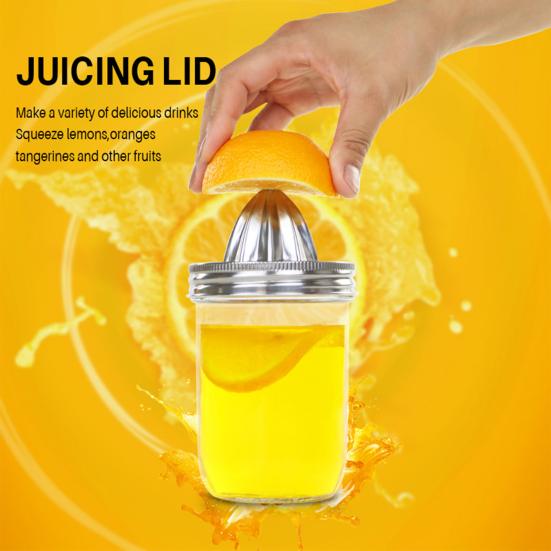 Yousheng Lemon Orange Juicer Ручная соковыжималка Ручной пресс-соковыжималка Крышка для банки Mason с широким горлом Соковыжималка для цитрусовых