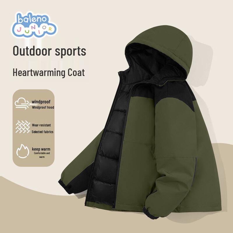 Baleno Boys' Winter Insulated Hooded Jacket