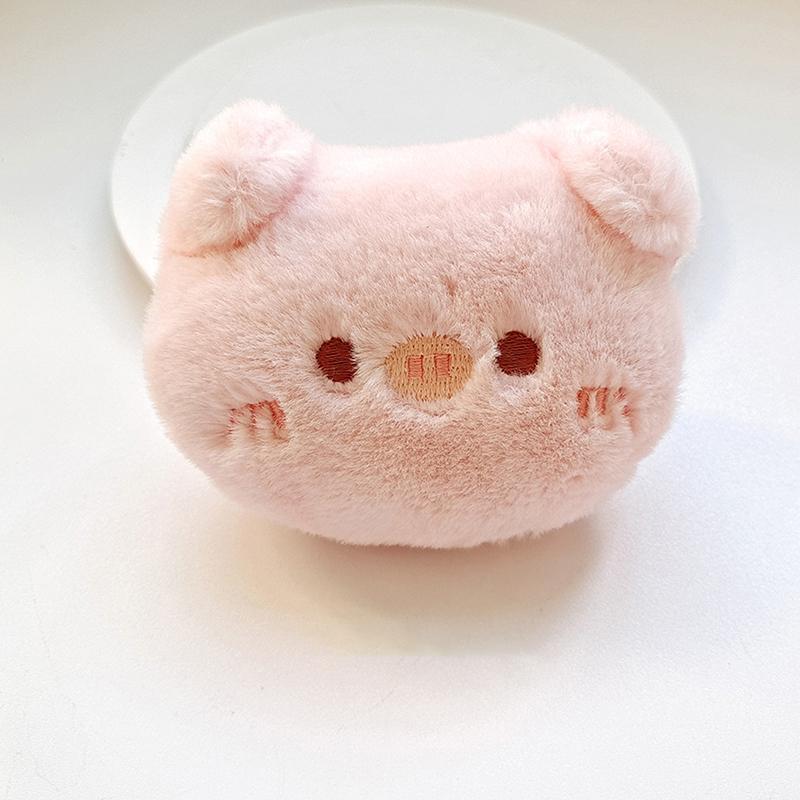 Cartoon Soft Animal Keychain Cute Plush Bear Keyring For Women Rabbit Frog Doll Keychain Backpack Pendant Ornaments Girls Gift