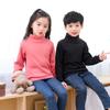2025 Kids' Trendy Striped Velvet Turtleneck - Warm Long Sleeve for Boys and Girls (Autumn/Winter)