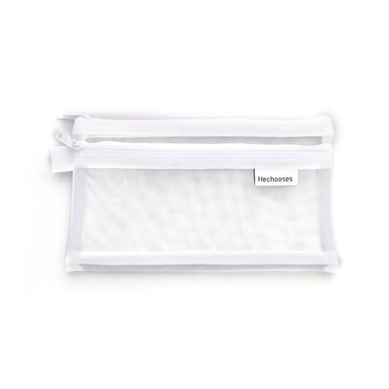 Pencil Case Transparent Durable High Capacity Portable Nylon Multifunctional School Supplies