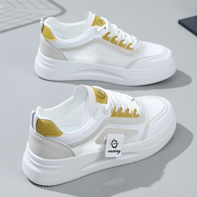 Новые женские дышащие кроссовки для сноуборда 2024 года, летняя мода, корейская версия, универсальные повседневные кроссовки на толстой подошве для женщин