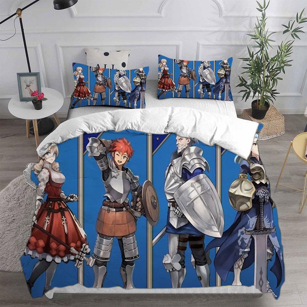 Напечатанные на 3D постельные комплекты Game Unicorn Overlord Одеяло Покрывало Пододеяльник Наволочка Комплекты из 2-3 предметов Детский Взрослый размер