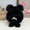 New Warm Winter Hat Lacing Ear Protection Bear Ears Hat Velvet Rabbit Ear Woolen Bucket Hat Women