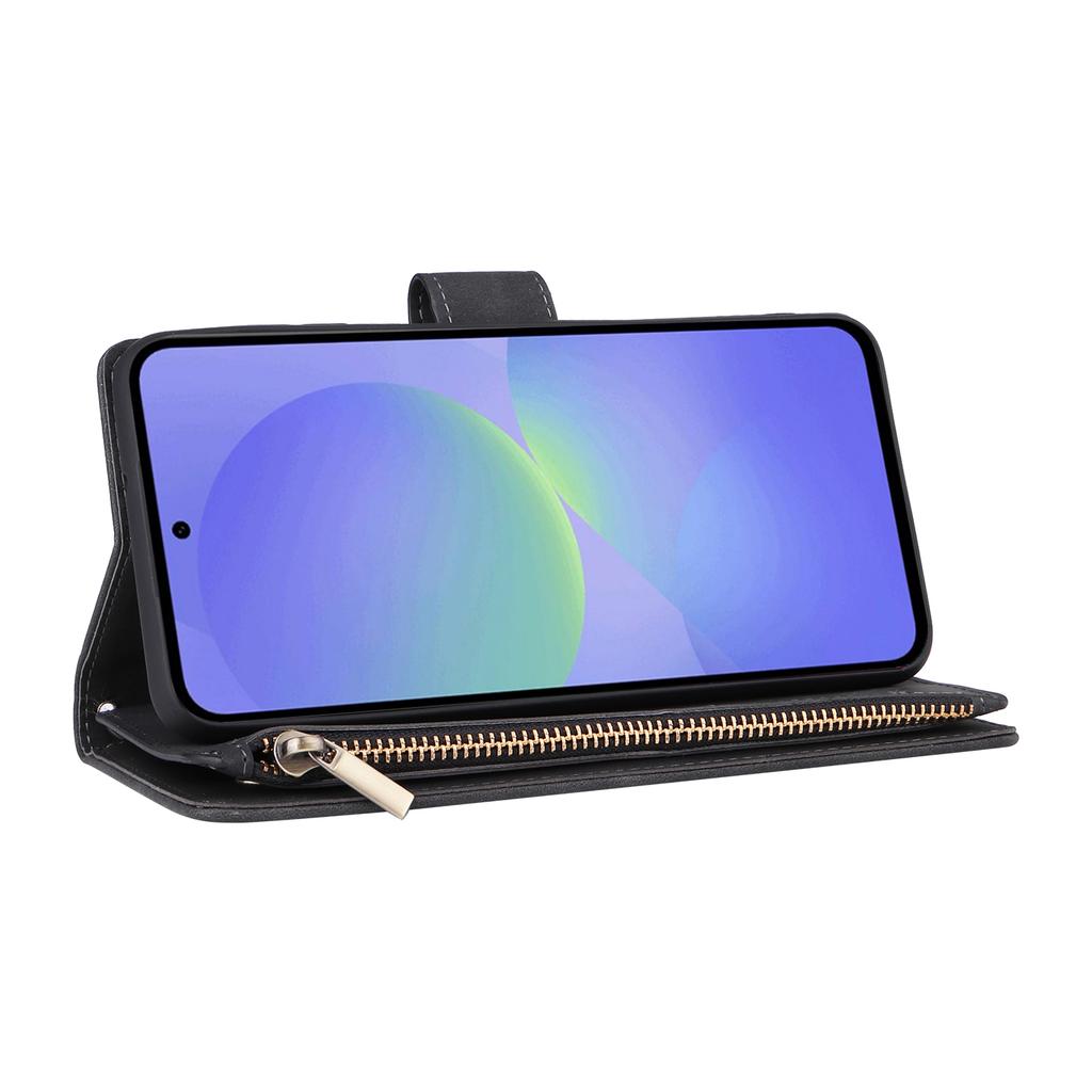 For Samsung Galaxy A36 5G Case Zipper Wallet Multiple Card Slots Leather Phone Cover