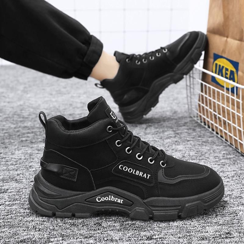 Мужские ботинки 2025 года, дизайнерские повседневные кроссовки на платформе с нескользящей подошвой, износостойкие рабочие защитные ботинки для спорта на открытом воздухе, ботильоны