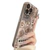 Расписные розы подходят для чехла на мобильный телефон Apple 16, новый женский iPhone15promax мультяшный 13pro гальваническое покрытие 11.