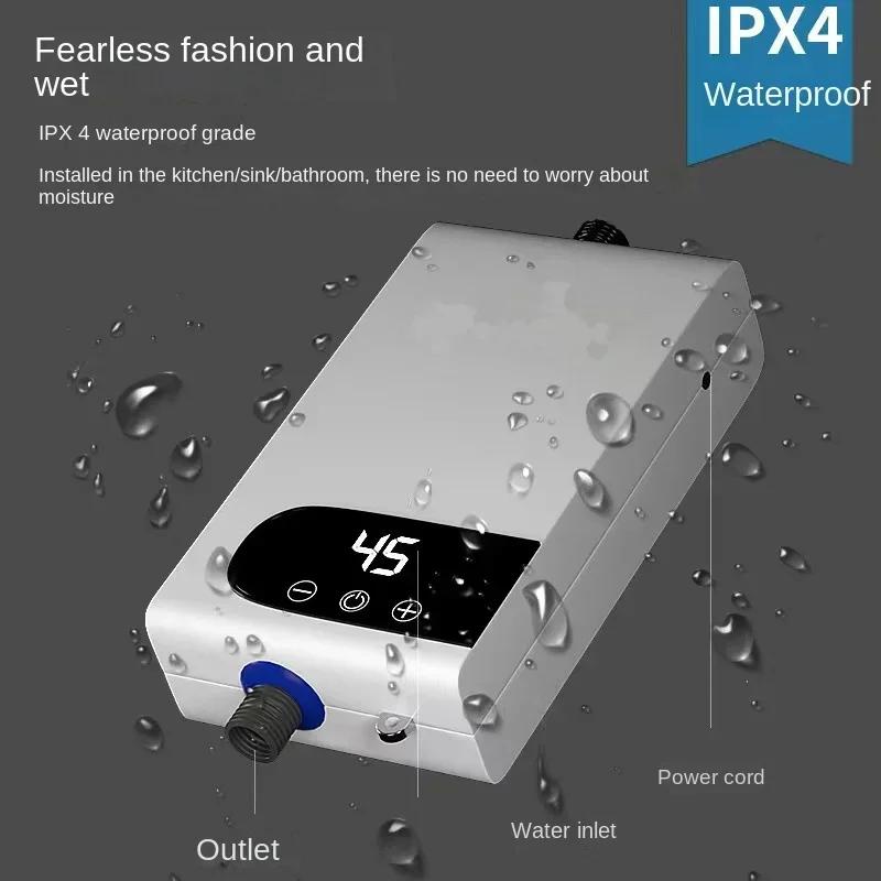 Проточный электрический водонагреватель с памятью, преобразованием частоты, постоянной температурой, водонагреватель 220 В 4500 Вт