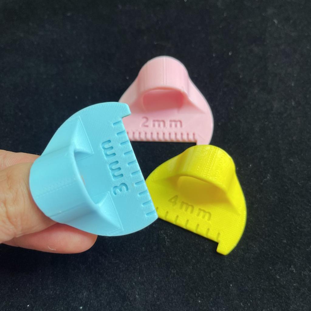 3Pcs Sewing Template Ruler Finger Sewing Ruler Quilting Stitching Aid For Fabric Measuring Quilting Sewing Craft Project