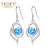 Virorite Ear Hooks Small Fashion Mid -length Temperament Earrings Love Soft Water Earrings