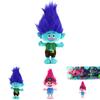 Trolls Band Together Plush Toy Adorable Cartoon Character 30cm Height Blue Hair Boy And Pink Hair Girl Perfect For Kids Ages 7-14