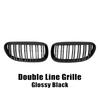 For BMW 6-Series E63 E64 2004-2010 Glossy Black Single Line Style Car Front Bumper Grilles Matte Racing Grill Accessories