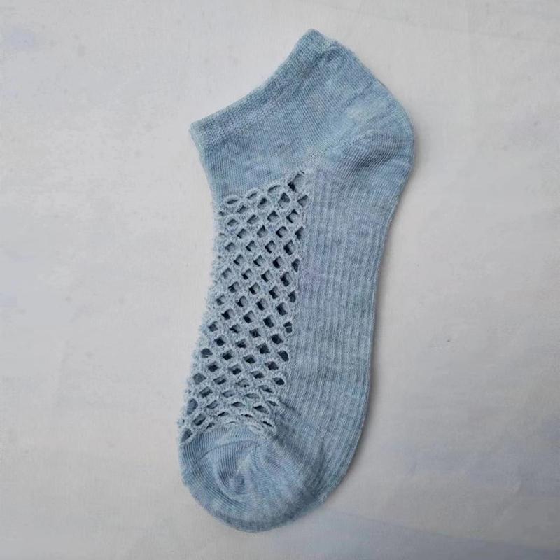 1/5 пар Женские модные дышащие повседневные носки до щиколотки с забавной сеткой, хлопковые короткие носки для женщин