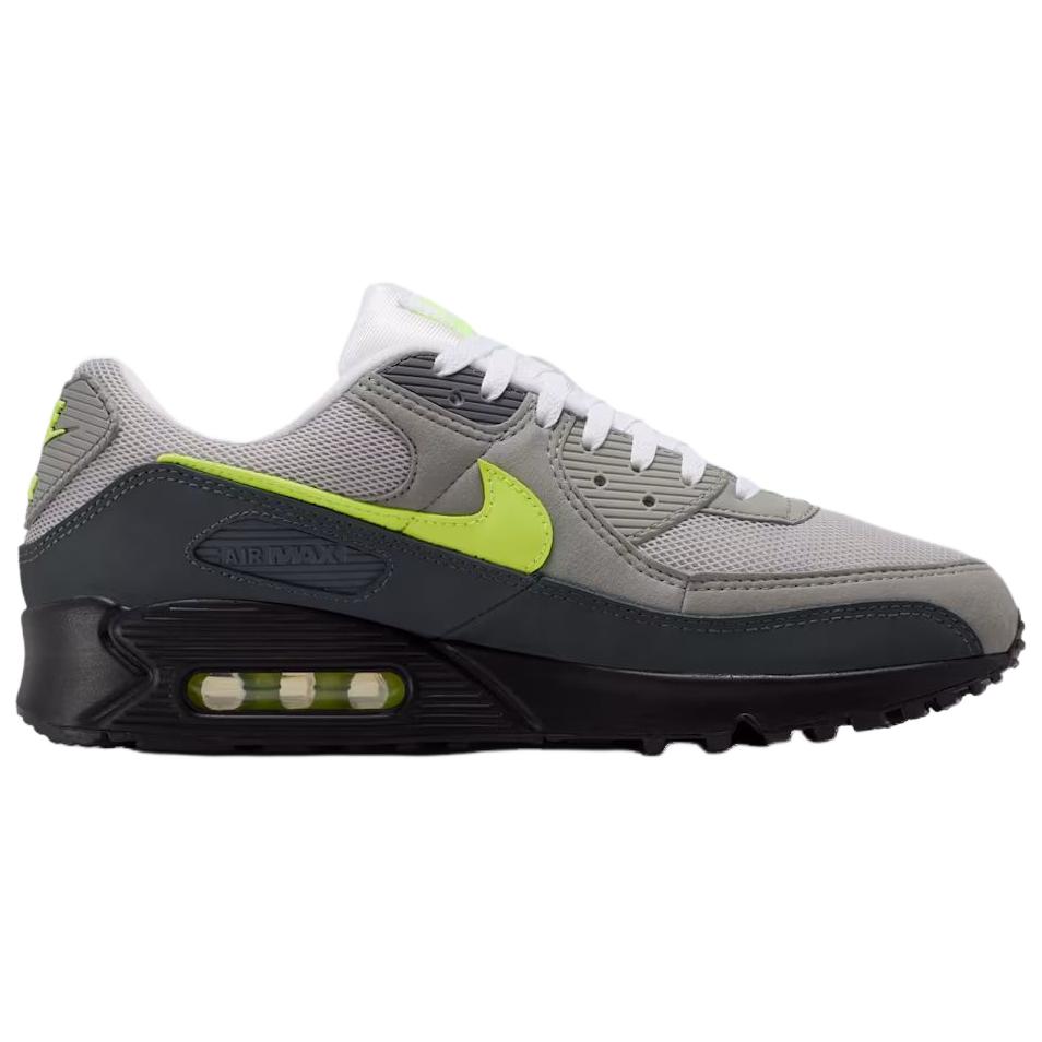 Nike Кроссовки Air Max 90 Neon Мужские Черный Неоново-Желтый Антрацит Светло-Угольный Жемчужно-Серый Белый IQ0289-010