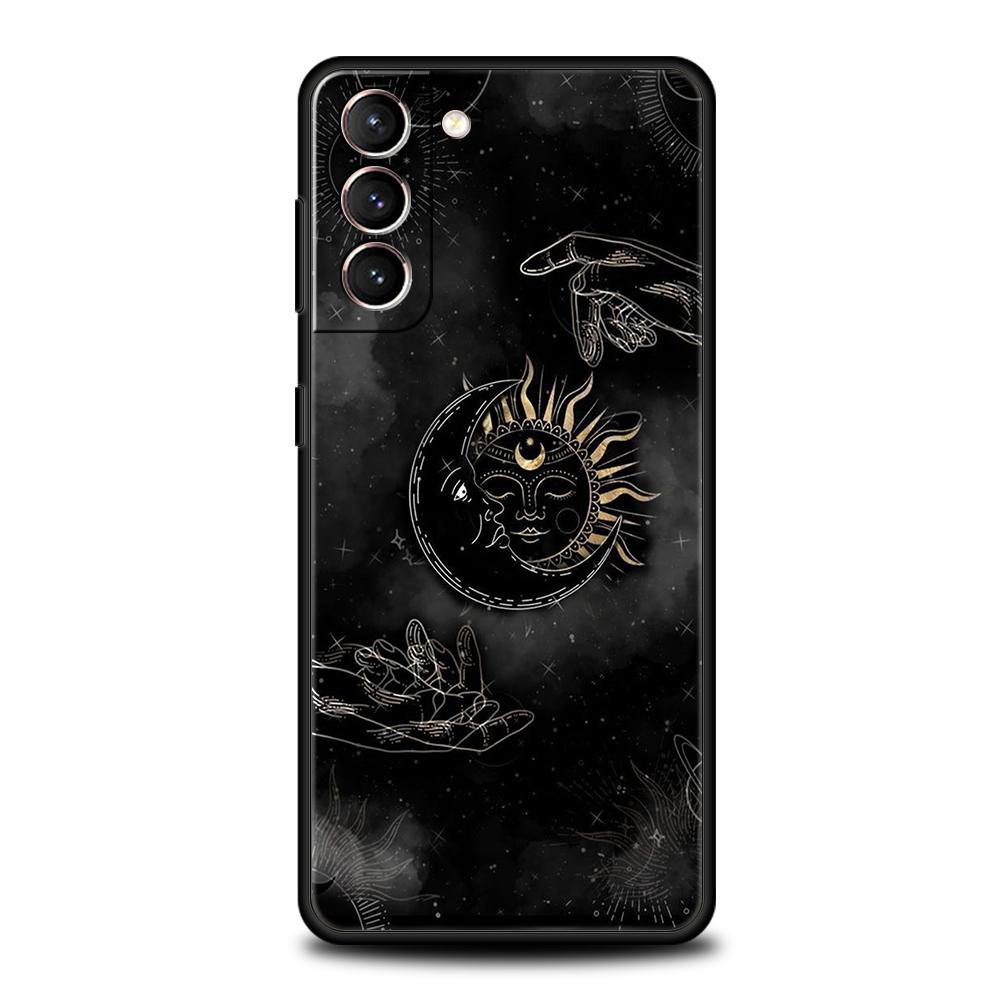 Астрологический чехол «Солнце, Луна, Облака» для Samsung Galaxy S24 S23 S22 S20 S21 FE Ultra S24 S23 S10 S10E S9 S8 Plus 5G