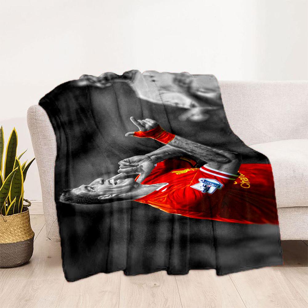 Player Celebrates Victory Moment Blanket Durable Comfort Great for Seaside Couch Livingroom for All Seasons Digital Print