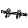 IRONMAN CLUB Twin Wheel with Stopper Abdominal Roller Black IMC-51