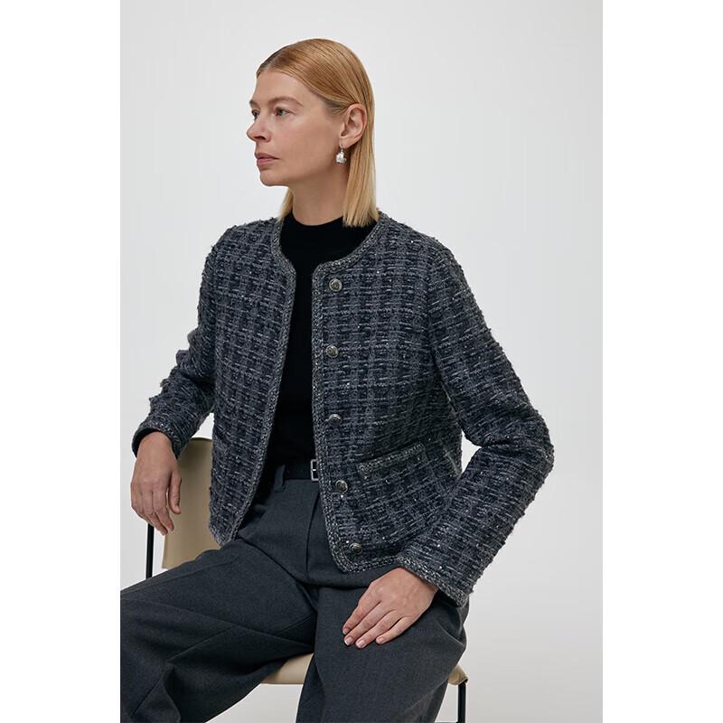 GOELIA Little Fragrance Style Wool Blend Short Jacket