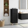 Bathroom Storage Cabinet ARNHEM Black 30 x 31 x 80 cm
