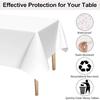 Desk Cloth Plastic Disposable Solid Color Rectangle Tablecloth Decor Covers Birthday Party Wedding Christmas Table Cover Wipe
