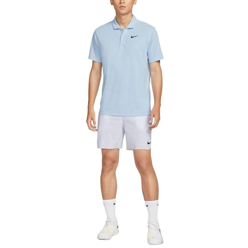 Nike Мужские рубашки-поло Синий воротник-поло Умеренный DH0858-441