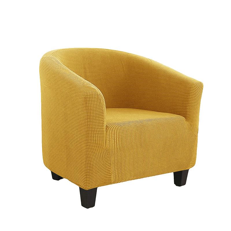 Чехол на клубный стул, эластичный чехол на стул для ванны, однотонный чехол для дивана, флисовые чехлы для диванов для учебы, барная стойка, гостиная