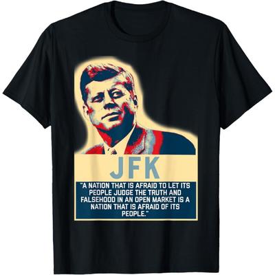 Футболка с цитатой JFK_ Суди истину Футболка Футболка