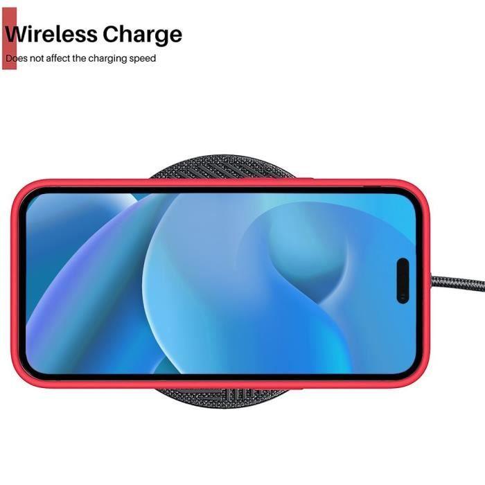 Защитный чехол - Силикон TPU - для iPhone 14 Pro - Матовый Красный - Ударопрочный - Противоскользящий