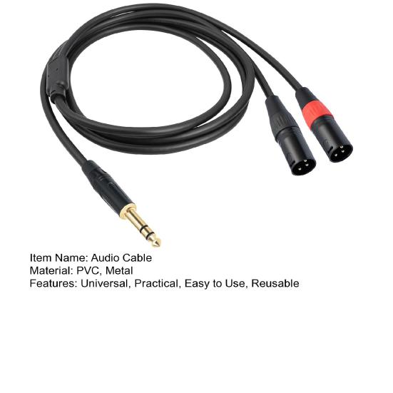 6,35 мм TRS штекер XLR штекер аудио стерео микрофонный кабель двухканальный антиинтерференционный портативный балансный динамик микрофонный кабель-адаптер