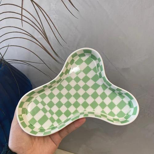 Тарелка «Облако» Керамическая тарелка для фруктов Десертная тарелка Чаша для закусок Подносы для украшений Декоративная тарелка Подставка для торта Посуда для хранения