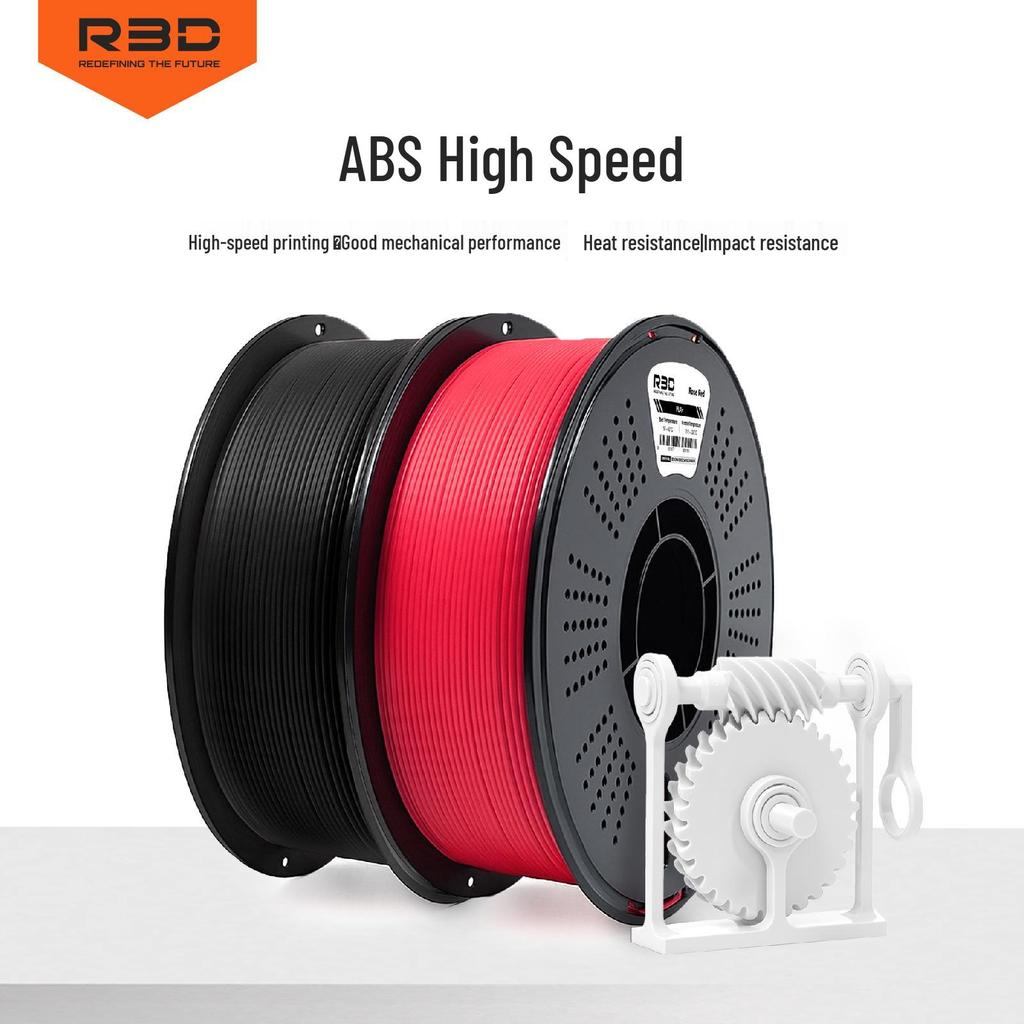 R3D ABS-филамент с добавлением бамбука, 1,75 мм, для 3D-печати, высокая скорость и прочность, экологичный, 1 кг.