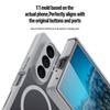Magnetic Snap-on Case Galaxy Z Fold 8 Ultra Transparent Frosted Back Cover Heavy Duty Drop Protection