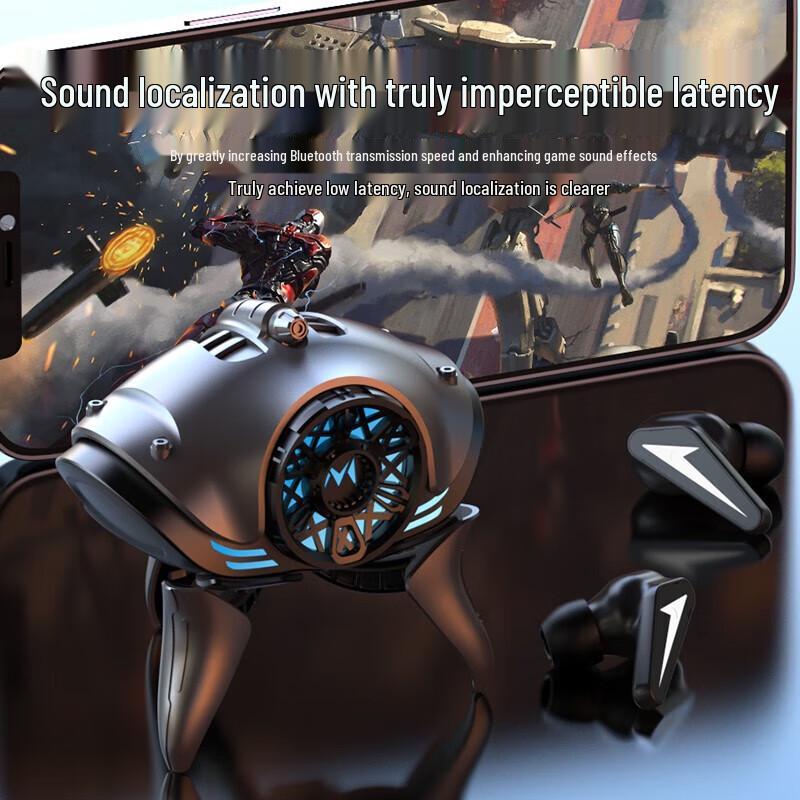 Yidian AD-4038 Starry Mecha Wireless Earbuds with RGB Lighting