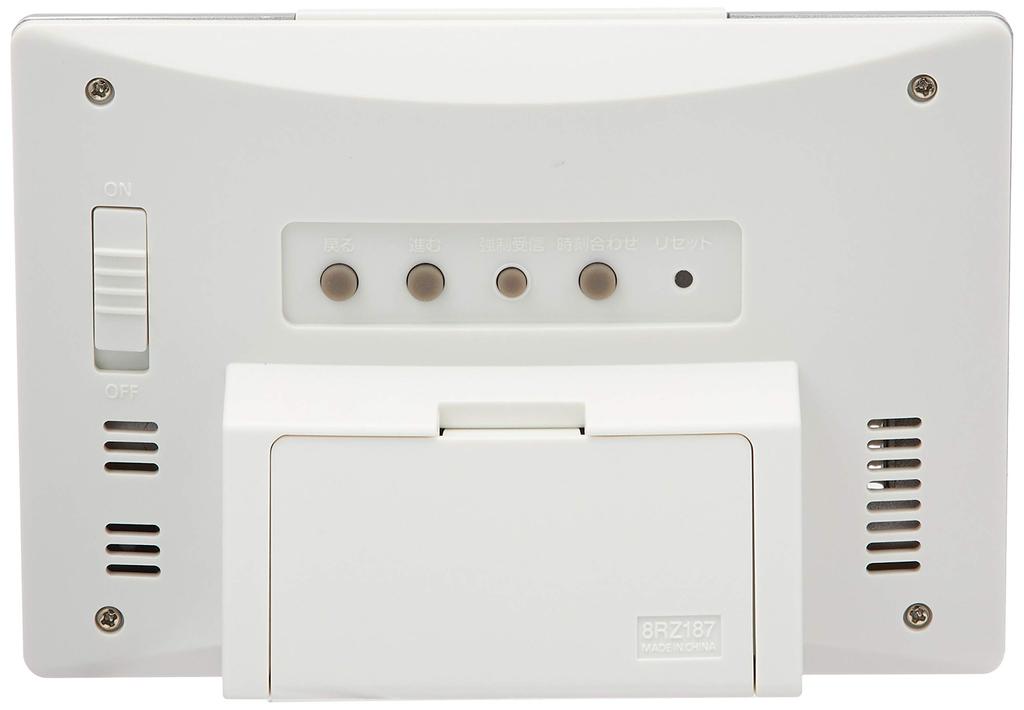 RHYTHM SNOOPY Будильник Радио Часы Символ Цифровые Температура Влажность День недели Календарь Дисплей Белый Snoopy R187 8RZ187-M03