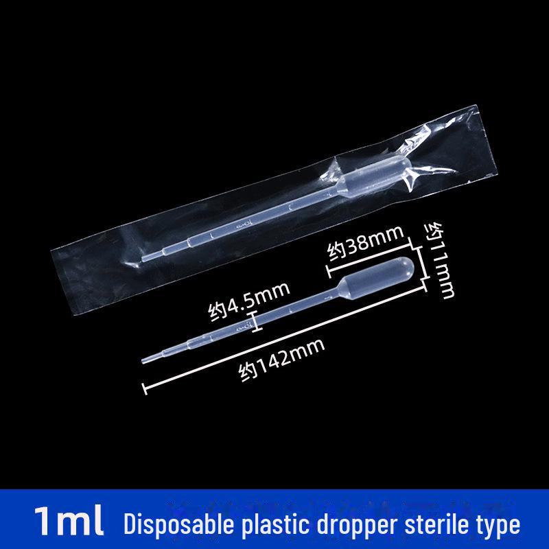 100-pack Disposable Plastic Graduated Pipettes: 3ml, 2ml, 1ml, 5ml.