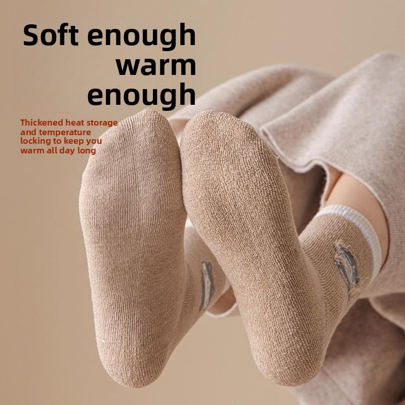 Петлевые носки для женщин, чтобы согреться осенью и зимой, не чувствуя себя громоздко. Утепленные носки для защиты от холода и тепла, универсальные женские носки