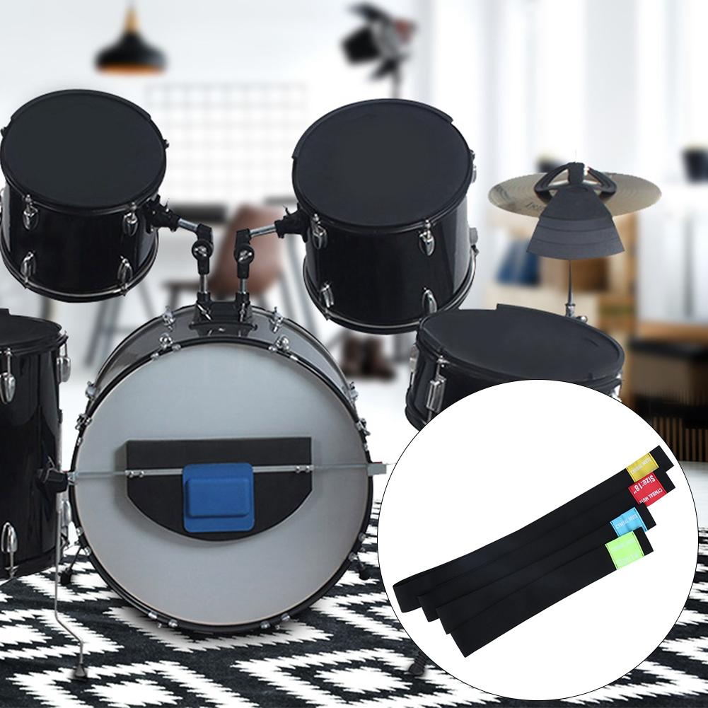 4Pcs Cymbal Silencer Hi Hat Mute Dampener Pad Percussion Instrument Accessories 14 16 18 20in